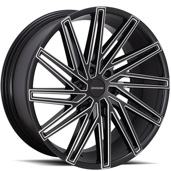 Borghini B66 Black with Milled Spokes