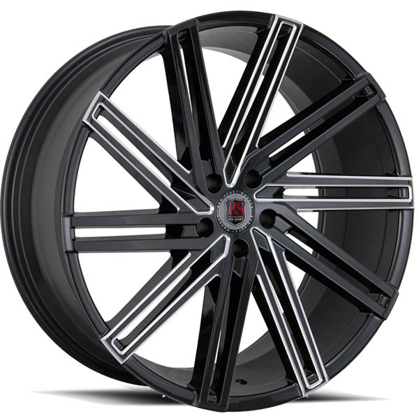 Red Sport RSW7 Black with Milled Spokes