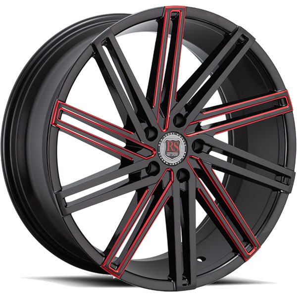 Red Sport RSW7 Black with Red Milled Spokes